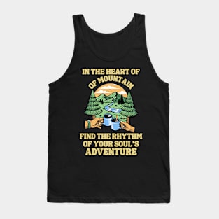 Mountain Camping Adventure Inspiration Quote Tank Top